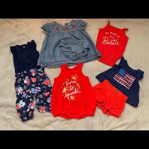 Baby Girl 4th of July Clothing Collection